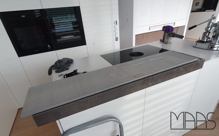 Köln Blanco Zeus Extreme Silestone Arbeitsplatten und Wange