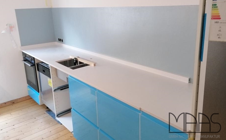 Köln IKEA Küche mit Blanco Zeus Extreme Silestone Arbeitsplatten und Wischleisten