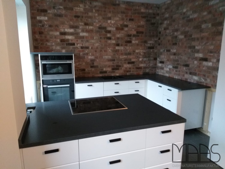 Granit Arbeitsplatten Küche Hürth IKEA Zimbabwe mit Assoluto Nero