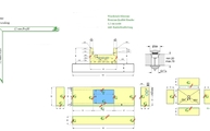 CAD Zeichnung der Silestone Arbeitsplatten und Rückwand