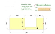 CAD Zeichnung der Waschtischplatte in Dettingen an der Erms