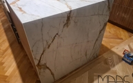 Kücheninsel mit Reverie Dekton Arbeitsplatte und Seitenwange