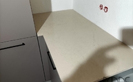 Montage der 5220 Dreamy Marfil Caesarstone Arbeitsplatten in Heilbronn