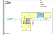 CAD Zeichnung der L-Küche in Hennef