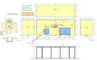 CAD Zeichnung der Kücheninsel in Mattmann