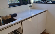 Küchenzeile mit Blanco Zeus Extreme Silestone Arbeitsplatte