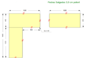 CAD Zeichnung der Granit Arbeitsplatten in Ruppichteroth